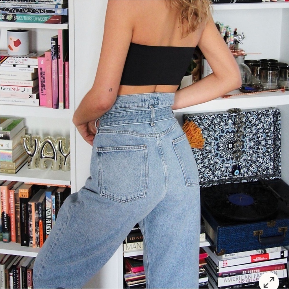 Agolde Reworked Paper Bag High Rise Jeans Size 26 - Picture 2 of 13